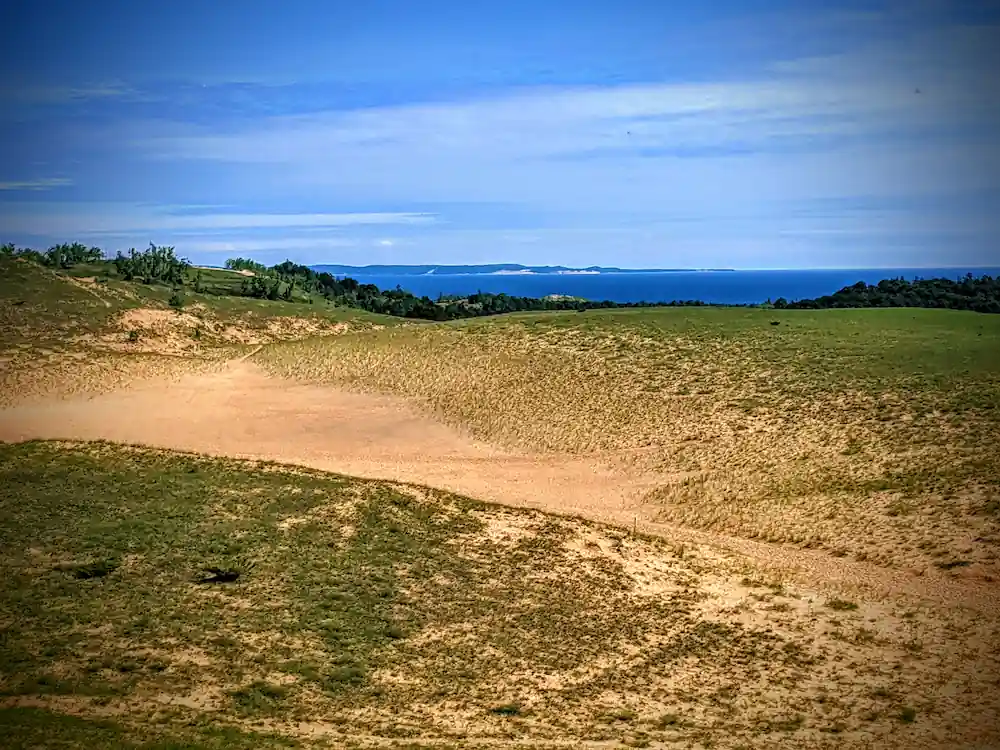 Sleeping Bear Dunes near Glen Haven in Leelanau County Michigan
